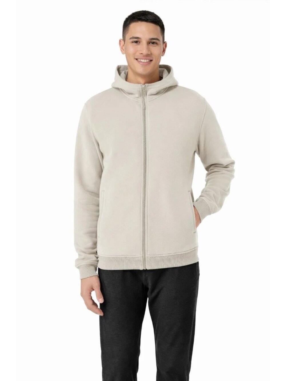 Kirkland Signature Men's XXL Full Zip Hoodie Brushed Fleece N1422